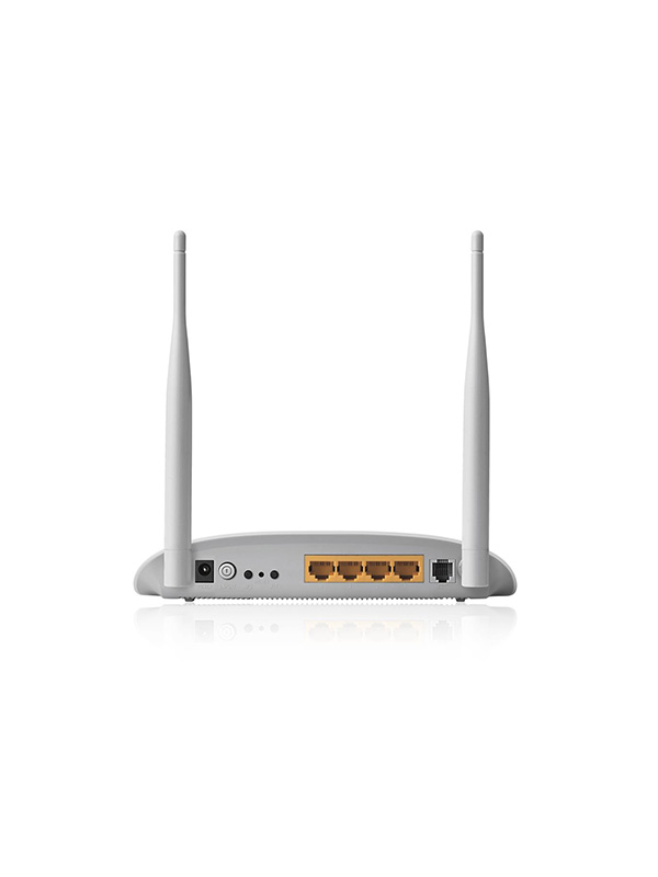 مودم-روتر +ADSL2 و بی‌سیم تی پی-لینک مدل TD-W8961N
W8961N 300Mbps Wireless N ADSL2+ Modem Router
 BACK